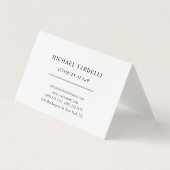 Advocaat bij Law Linen Minimalist Classical Pro Visitekaartje (Voorkant)