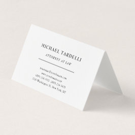 Advocaat bij Law Linen Minimalist Classical Pro Visitekaartje