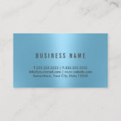 Advocaat bij Law Modern Silver Lijst Blue Lawyer Visitekaartje (Achterkant)