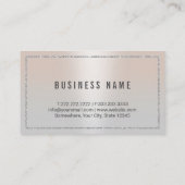 Advocaat bij Law Modern Silver Lijst Lawyer Visitekaartje (Achterkant)