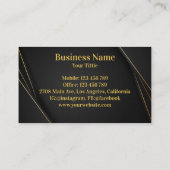 Advocaat bij Law Professional Back and Gold Visitekaartje (Achterkant)