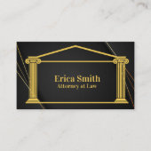Advocaat bij Law Professional Back and Gold Visitekaartje (Voorkant)