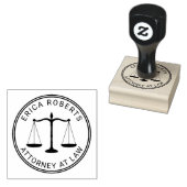 Advocaat bij Law Scale of Justice Law Kantoor Rubberstempel (Gestempeld)