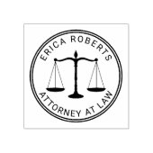 Advocaat bij Law Scale of Justice Law Kantoor Rubberstempel (Afrduk)