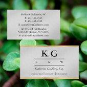 Advocaat bij Law Silver & Gold Visitekaartje