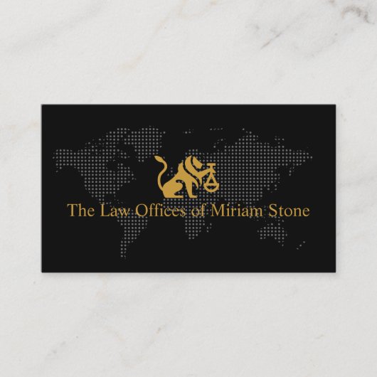 Advocaat bij Law Visitekaartje (Voorkant)