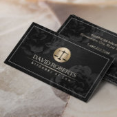 Advocaat bij wet Elegant Black Floral Visitekaartje