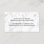 Advocaat bij wet Elegant Marble Professional Visitekaartje (Achterkant)