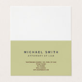 Advocaat bij wet minimaal Visitekaartje (Buitenkant ongevouwen)