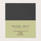 Advocaat bij wet minimaal Visitekaartje (Buitenkant ongevouwen)