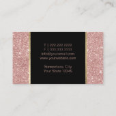 Advocaat bij Wet Modern Roos Gold Glitter Visitekaartje (Achterkant)