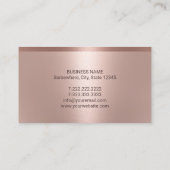 Advocaat bij Wet Modern Roos Gold Metallic Visitekaartje (Achterkant)