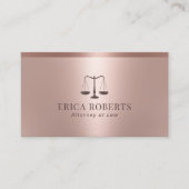 Advocaat bij Wet Modern Roos Gold Metallic Visitekaartje (Voorkant)