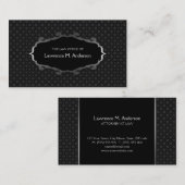 Advocaat Black Silver Professional Visitekaartje (Voorkant / Achterkant)