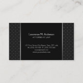 Advocaat Black Silver Professional Visitekaartje (Achterkant)