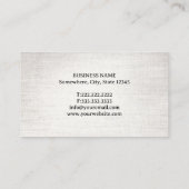 Advocaat  Blue Linen Law Kantoor Visitekaartje (Achterkant)