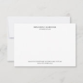 Advocaat Briefkaart Formeel Professioneel (Voorkant)