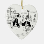 Advocaat Cartoon 5299 Keramisch Ornament (Rechts)