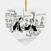 Advocaat Cartoon 5299 Keramisch Ornament (Voorkant)