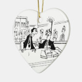 Advocaat Cartoon 5299 Keramisch Ornament (Links)