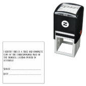 Advocaat Certificeren kopie originele volmacht adv Zelfinktende Stempel (In situ)