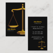 advocaat | Classy Scales of Justice Visitekaartje (Voorkant / Achterkant)