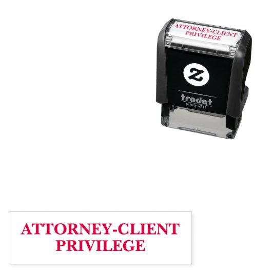 Advocaat-Client Geheimehouding Zelfinktende Stempel (In situ)