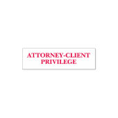 Advocaat-Client Geheimehouding Zelfinktende Stempel (Design)