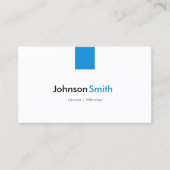 Advocaat - Eenvoudig Aqua Blue Visitekaartje (Voorkant)