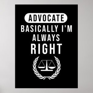 Advocaat Eigenlijk is advocaat altijd goed Poster