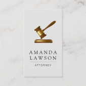 Advocaat en Gavel Afsprakenkaartje (Voorkant)