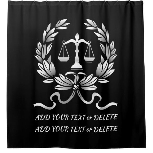 Advocaat, enz. Douchegordijn (Voorkant)