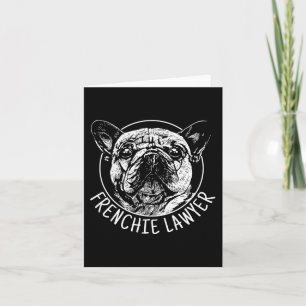 Advocaat Franse Bulldog Fun Dog Mannen Vrouwen Kaart