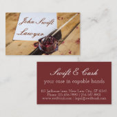 Advocaat Funny aanpasbaar Visitekaartje (Voorkant / Achterkant)