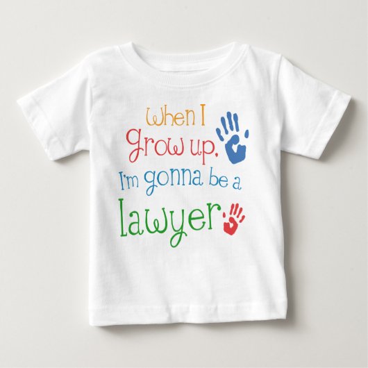 Advocaat (Future) Baby Baby T-Shirt (Voorkant)