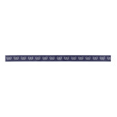 Advocaat geeft Navy Blue Satin Ribbon Satijnen Lint (Voorkant)