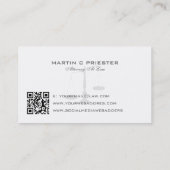 Advocaat, Gerechtelijke Schaal Watermerk Visitekaartje (Achterkant)