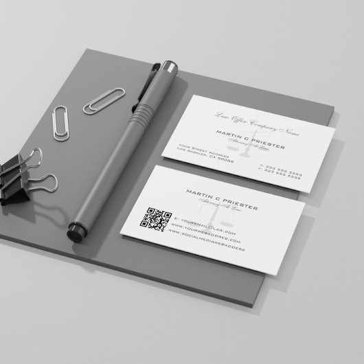 Advocaat, Gerechtelijke Schaal Watermerk Visitekaartje