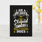 Advocaat Gezegde Kaart (Gele Bloem)