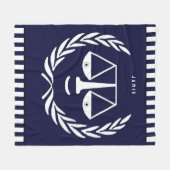 Advocaat Gift Fleece Deken (Voorkant (Horizontaal))