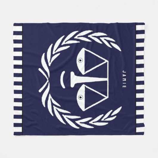 Advocaat Gift Fleece Deken (Voorkant (Horizontaal))