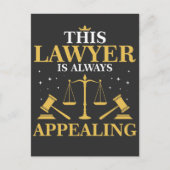 Advocaat Gift Law School Afstuderen New Attorney Briefkaart (Voorkant)