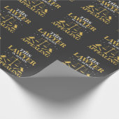 Advocaat Gift Law School Afstuderen New Attorney Cadeaupapier (Hoek)