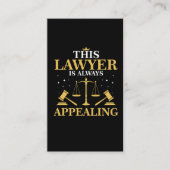 Advocaat Gift Law School Afstuderen New Attorney Visitekaartje (Voorkant)
