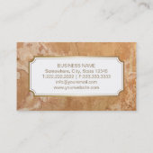 Advocaat Gold Scale Elegant Marble Visitekaartje (Achterkant)