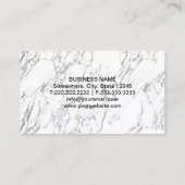 Advocaat Gold Scale Modern Marble Texture Visitekaartje (Achterkant)