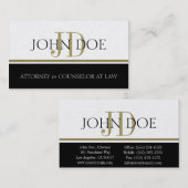 Advocaat Gold Stripe - Available Letterhead - Visitekaartje (Voorkant / Achterkant)