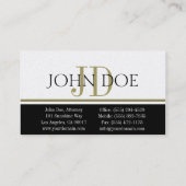 Advocaat Gold Stripe - Available Letterhead - Visitekaartje (Achterkant)