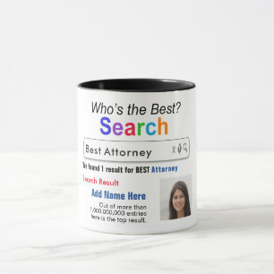 Advocaat - Grappige Beste Custom Search Gift Mok