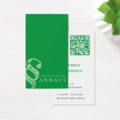 Advocaat Groen Witte QR-code Visitekaartjes (Bureau)